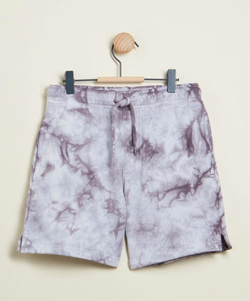 Santa Cruz Checked Out Flamed Dot Boys Track Short - Grey Tie Dye
